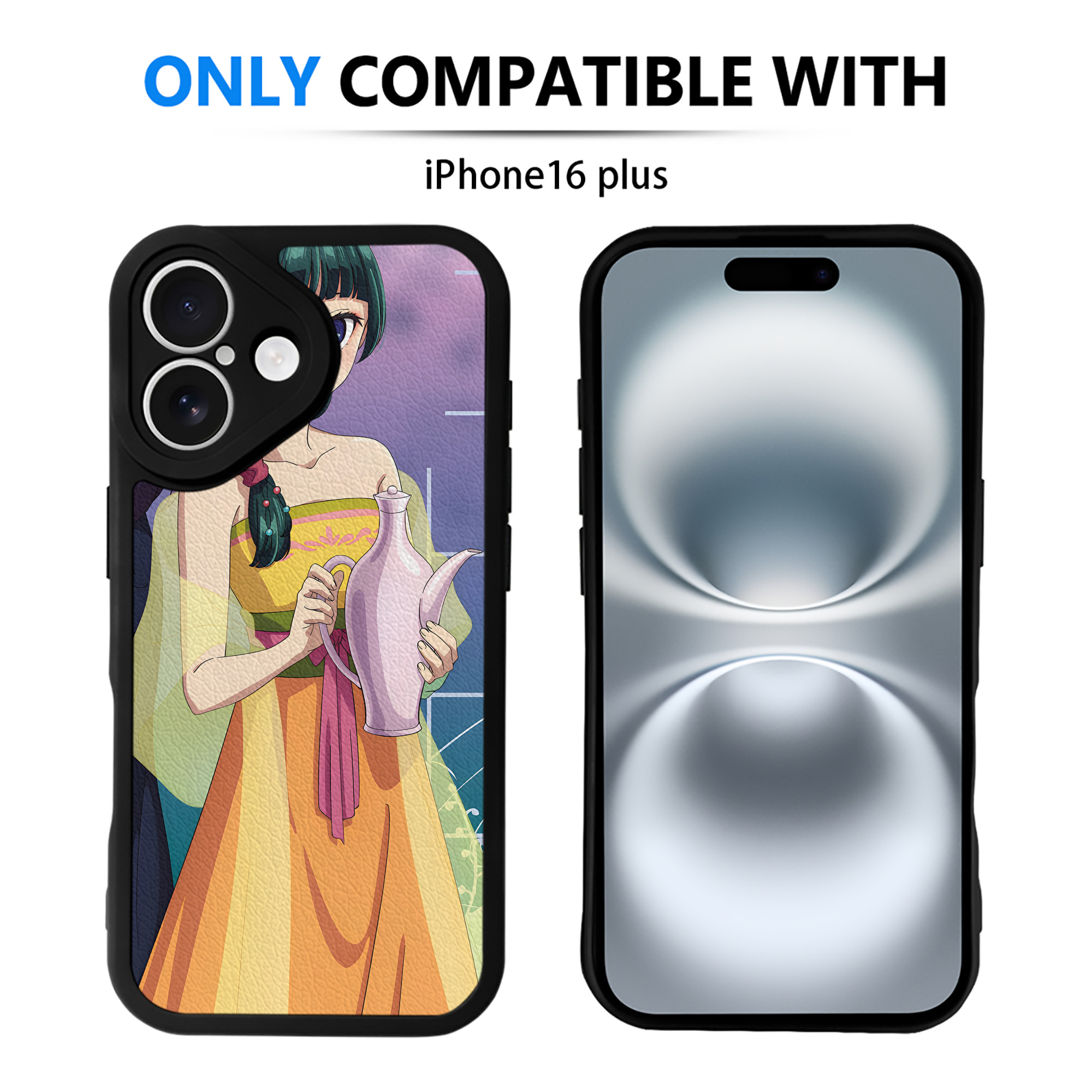 （画像用） 薬屋のひとりごと The Apothecary Diaries 【iPhone 16シリーズ対応】シリコンスマホケース（レザー調） 材質：シリコン
